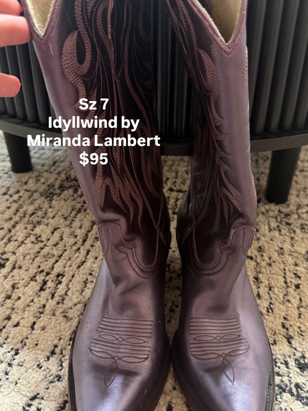 Idyllwind by Miranda Lambert Purple Leather Western Cowboy Boots | Women’s